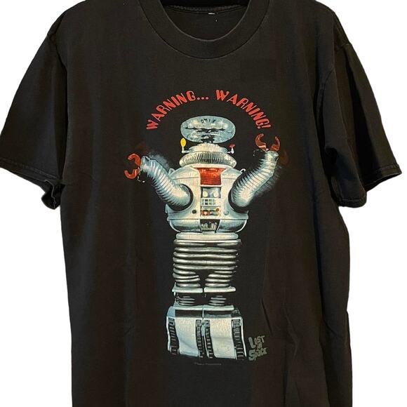 Vintage 90s Lost In Space Warning…Warning! Shirt Adult XL - Picture 1 of 4